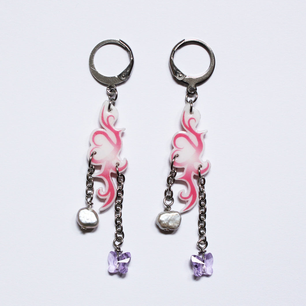 Love Thorn Earrings w/ Charms